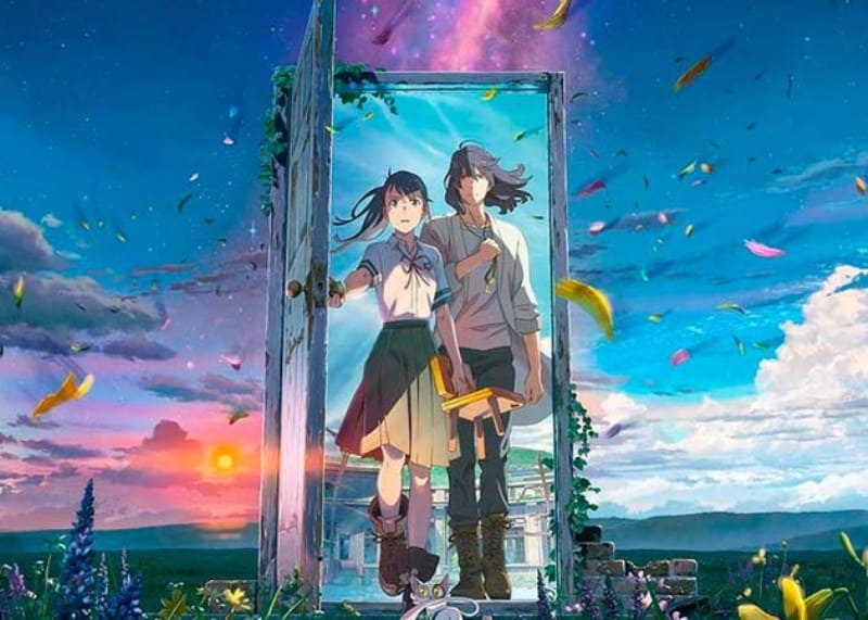 Макото Синкай Makoto Shinkai Судзумэ закрывающая двери