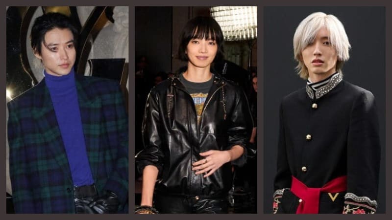 20 японских знаменитостей на неделях моды осенью 2025 года